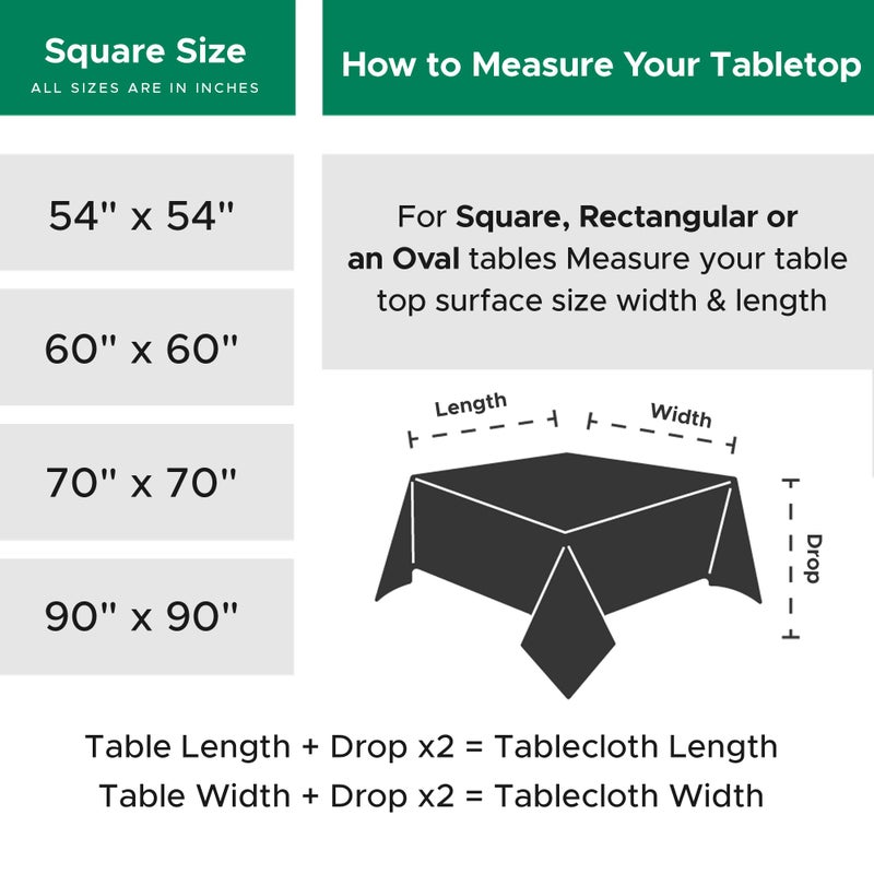 Biscaynebay Textured Fabric Square Tablecloths 70x70 Inches, Silver Grey Water Resistant Spill Proof Card Table Cloth Folding Table Cover for Dining, Kitchen, Wedding and Parties, Machine Washable - Image 5